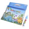 Portable Magic Water Coloring Book with Pen Kids Drawing Painting Educational Toy (Dinosaur)