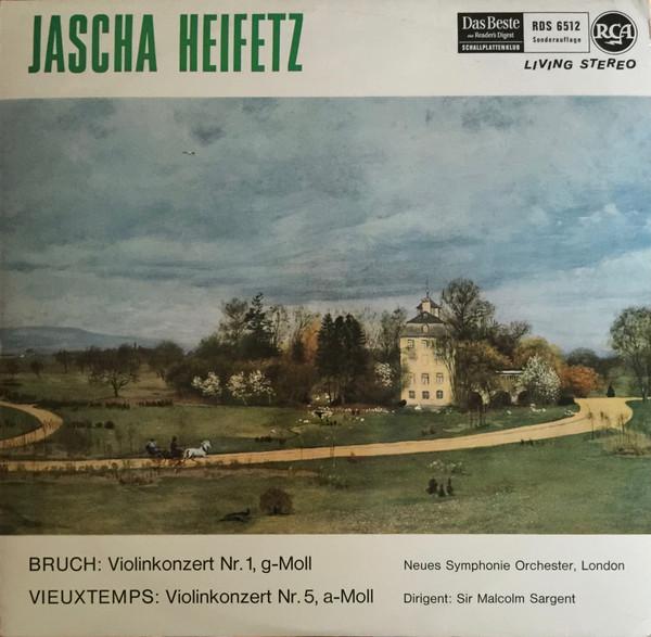 LP Record JASCHA HEIFETZ MAX BRUCH HENRI Violinkonzert Nr. 1 GMoll Violi RDS6512 RCA 1965 Germany Classical Used