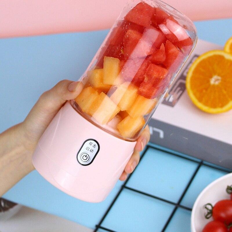 Mini Portable Orange USB Electric Smoothie Blender Smoothie for Juicer | Juillers (Pink)