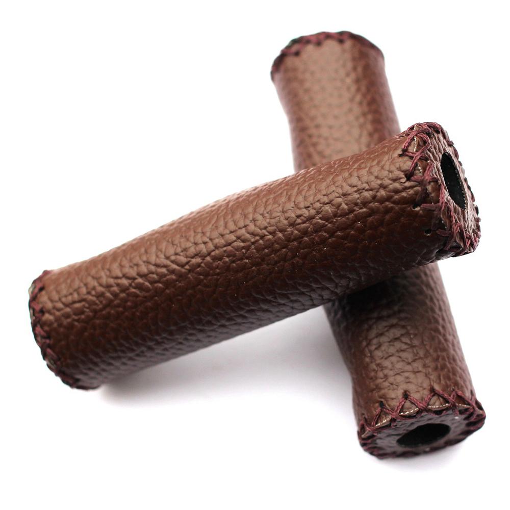 Cover Leather Bicycle Grips Retro Cycling Grip Vintage Bicycle Grips Bicycle Handlebar Grips