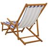 Foldable Sun Lounger 3 Positions Solid Eucalyptus Wood