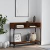 VidaXL Console Table Brown Oak 100x30.5x75 Cm Engineered Wood 833392