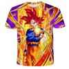 Летняя футболка Dragon Ball Z 2025 для мальчиков, 3D-принт Гоку, мужская, в стиле Харадзюку, с коротким рукавом, повседневная.