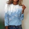 Trendy Casual Women's Tops 3d Fox Printed Round Neck Long Sleeve Shirts & Blouses Autumn & Winter Sweatshirts Female Clothes