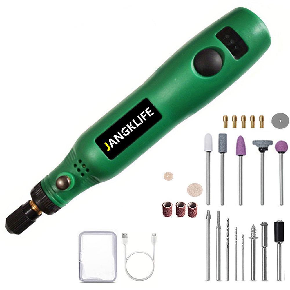 Беспроводные вращающиеся инструменты, набор шлифовальных станков с зарядкой через USB, беспроводная гравировальная ручка, набор инструментов для полировки «сделай сам», роторный инструмент для вырезания