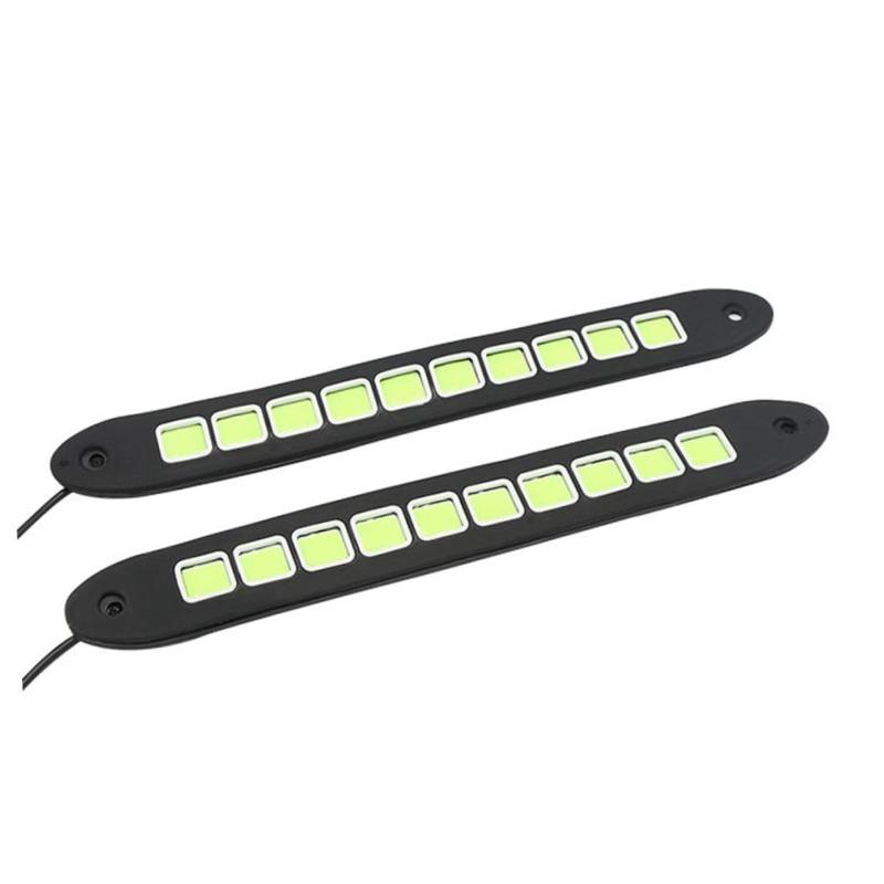 1/2pcs Popular Car LED Lights in 2025 High Brightness Waterproof and Bendable COB Soft Silicone Daytime Running Lights