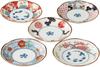 Small Plates Set of Diameter 12 X Height Somenishiki Koimari Small Mino Made In Japan Ale-net 5, 2cm, Plates, Porcelain, Ware,