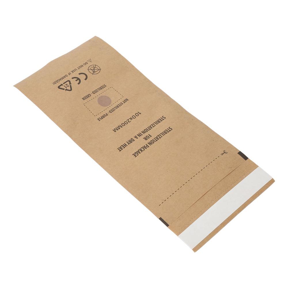 100PCS Disposable Self Sealing Pouch Kraft Paper Cleansing Bag Sterilization Pouches Nail Shops