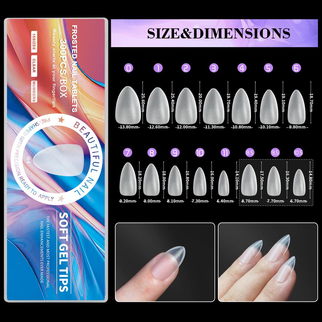 Nail Art Pads Wear Nail Ultra-Thin And Seamless Full Matte, No Grinding, Extended Fake Nail Patch 15 Size