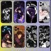 Чехол для телефона Toji Fushiguro Jujutsu Kaisen Для iPhone 16,15,14,13,12,11,Pro,X,XS,Max,XR,Plus,Mini Мягкий черный чехол