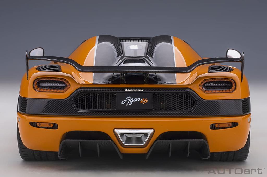 AUTOart Koenigsegg Agera RS Черный Готовый Продукт 79023 1/18 Оранжевый/Карбон