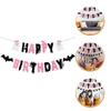 Halloween Birthday Banner Decorations Multi Color Paper Party Supplies For Decor 1 Set