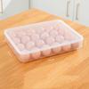 24 Grid Egg Storage Box With Lid Kitchen Refrigerator Egg Box Drop Rack Fridge Egg Organizer Household Fresh-Keeping Egg Tray