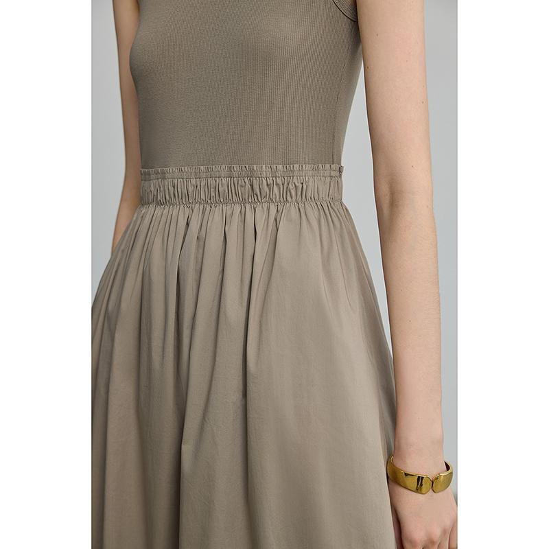 LILY Retro Sleeveless Round Neck Dress for Women