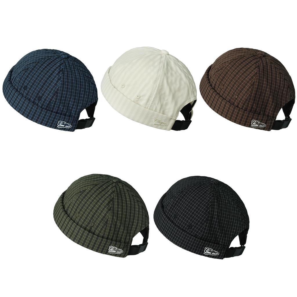 Кепка Clape Roll с клетчатым козырьком без полей, Модная кепка, Узор, Панама, Шляпа, Стильная, Круглая, Легкая, Унисекс, Для улицы, Кепка, Уникальная, Мужская