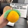Украшение Брелок из меха кролика рекс Розовый Персиковый Плюшевый шарик Подвеска Пушистый Персиковый Брелок Рюкзак