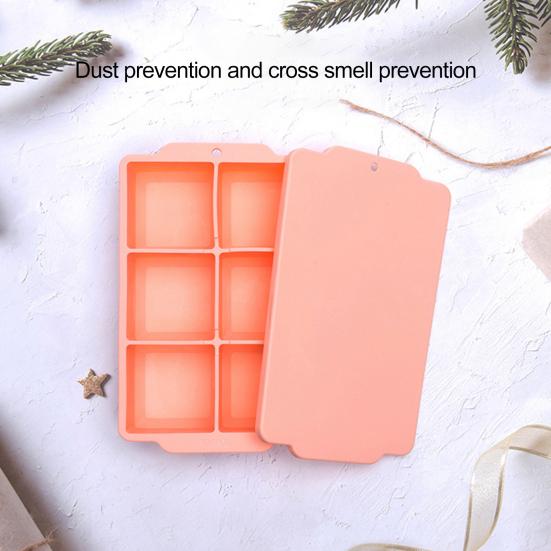 Квадратные 6 сеток «сделай сам», чтобы избежать порчи, быстрозамораживаемый лоток для льда, коробка, аксессуар для бара, лоток для формы для льда