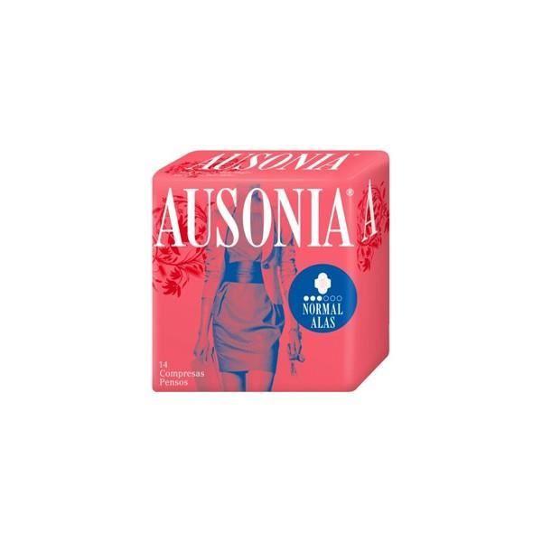 Serviettes hygiéniques - VARIOS - AUSONIA AIR SEC NORMAL - 16 unités - Barrière anti-fuites - Flux moyen