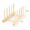 Multifunction Dish Tray Wooden Stand Rack Book Display Drying Cups Shelf Kitchen