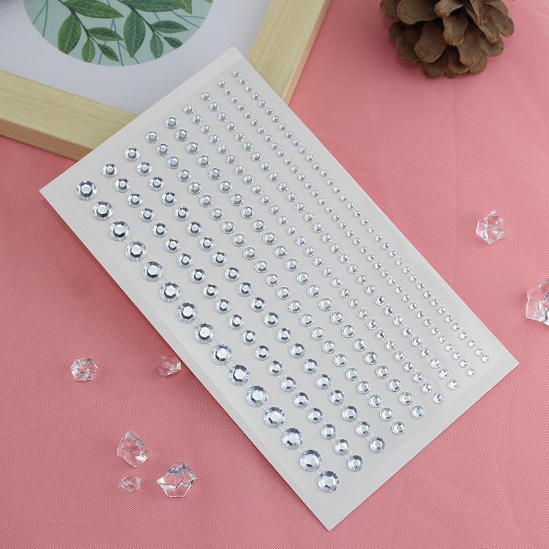 Алмазная кристаллическая татуировка-наклейка, блестящая подводка для глаз, макияж для бровей, лицо, глаза, алмазные татуировки, рок-горный хрусталь, 3D наклейки-подводка для глаз