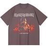 Хлопковая футболка плотностью 230 г/м² 100% Хлопок Heavy Metal Футболка с принтом рок-группы Популярная музыка Унисекс Тяжелая хлопковая футболка