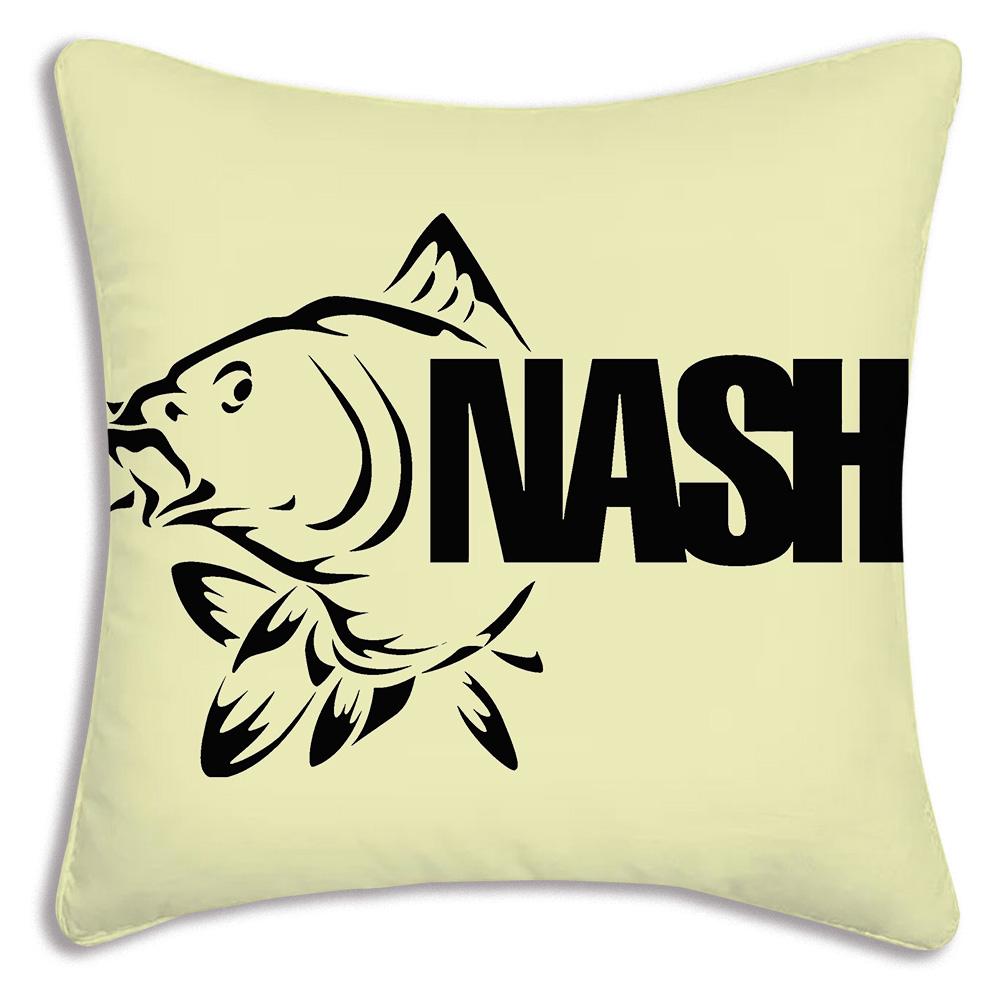 Наволочки Cool Nash Fishing Логотип Декоративные для дивана Домашние Двусторонние Короткий плюш Милая наволочка для подушки