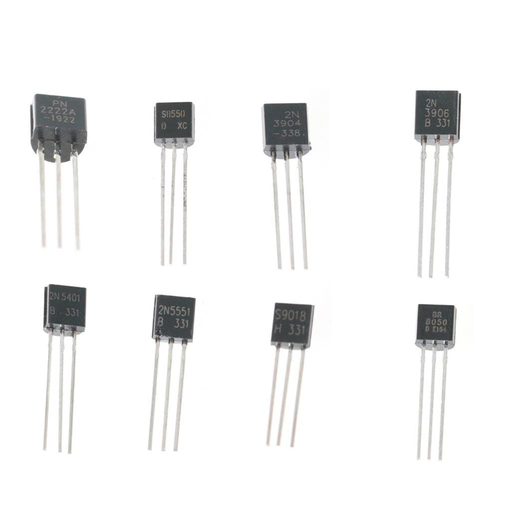 600PCS TO-92 Transistor 15 Types Values Kit Set 2N222/ 2N3904/?2N3906/ 2N5401/ 2N5551/ A1015/