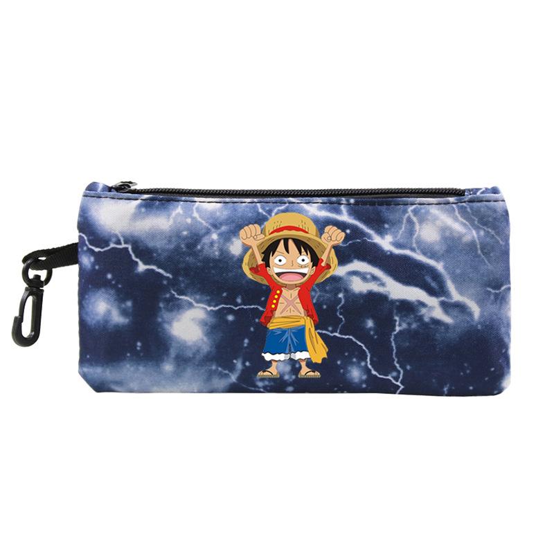 Riman Animation Peripheral Printing Pencil Case, Primary And Secondary School Students Stationery Zipper Pencil Case