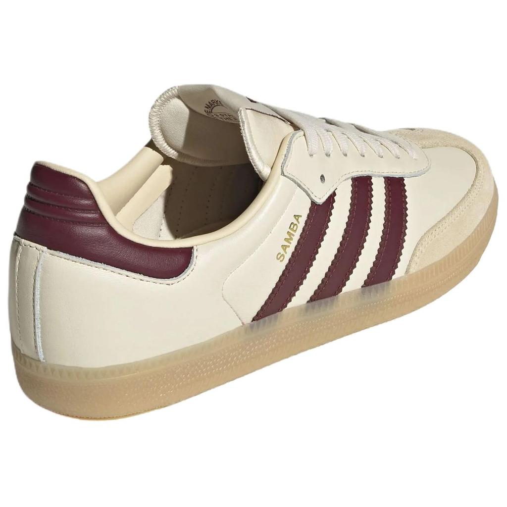 adidas Мужские кроссовки Samba OG Wonder White Shadow Red Gum, кремовый цвет, модель JS3830