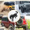 AHYU6 3D Emblem Decals Stickers Vinyl Rear Emblem Black ABS Tailgate Compatible with Ford Bronco Sport Accessories 2020 2021 2022 2023