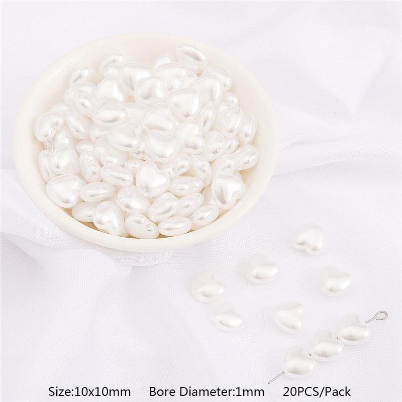 10/20 шт./упак., высококачественные бусины из АБС-пластика с искусственным жемчугом неправильной формы, свободные бусины для ожерелья, ювелирные аксессуары