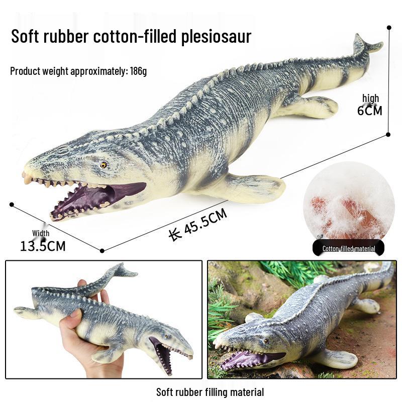Dinosaur Model Set: T. Rex, Spinosaurus, Mosasaurus, Stegosaurus, Triceratops Cognitive Toys