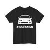 Импортная гоночная заниженная футболка #Racecar для мужчин и женщин, из плотного хлопка