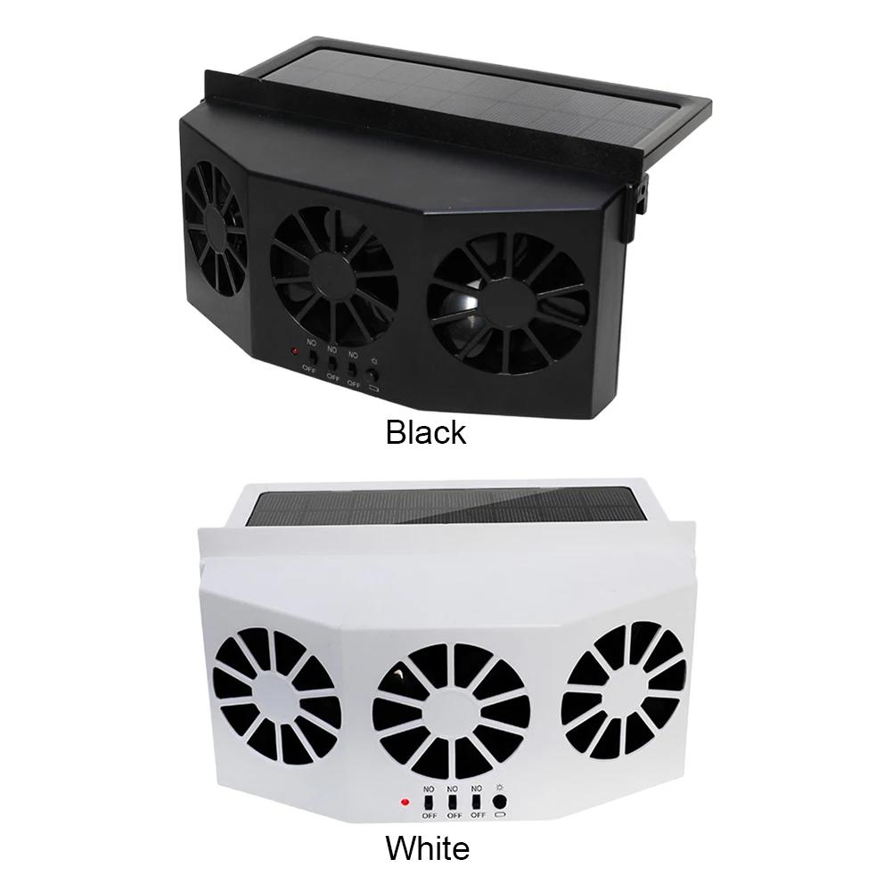 Air Circulation Fan Solar Charging Portable Deodorization Ventilator 2.4V Auto Ventilation Fan Multi-angle Adjustable Auto Parts