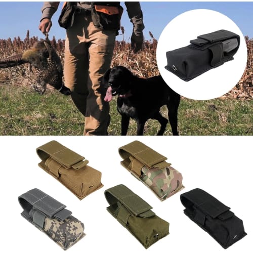 Tactical Military Belt Pouch, Small Light Holder, Flashlight Holder, Dump Pouch, Flashlight Case (Meisai)