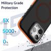 For iPhone 16 Pro Max Magnetic Case Skin-Touch TPU Acrylic Phone Back Cover with Lens Protector Kickstand