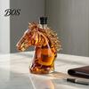 Whiskey Storage Bottle Horse Head Decanter, Funny Glass Liquor Bottle, 350ml Wine Unique Decanter Spirits Novelty Bar Decor Gift for Men Dad