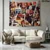 Tupac Poster Wall Tapestry Aesthetic Wall Hanging Printed Fabric Blanket Decorative Tapestries for Bedroom Living Room Home Decor