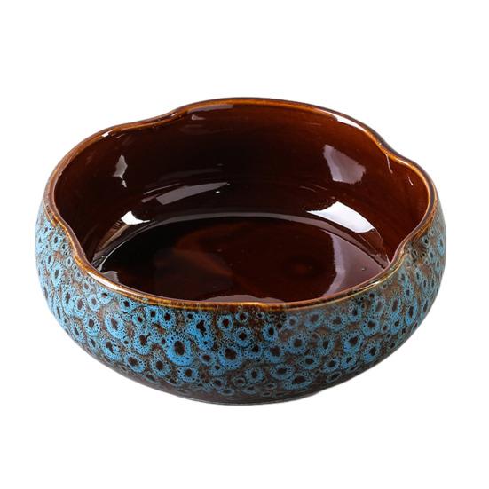 Кашпо для лотоса с большим отверстием, керамический цветочный горшок для лотоса, глазурованная чаша для золотых рыбок, чаша для бонсай, горшок для лотоса для гидропонных растений, нарцисс