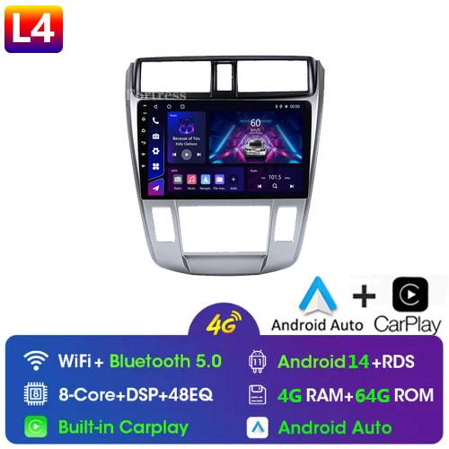 2 Din Car Radio Android Carplay Stereo For Honda City 2008 2010 2011 2012 2013 Мультимедиа HD Экран Автомагнитола Головное Устройство Wifi