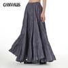 Fluttering Draping Pressed Wrinkled Half-body Skirt Plus Size Women's Skirt Loose Oversized Swing Skirt