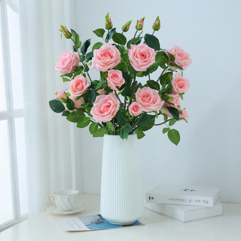 Simulation moisturizing feel rose living room home decoration flower