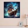 DIY Алмазная картина Парусная лодка Верховая езда по ветру и волнам Набор для вышивки крестом Мозаика Искусство Алмазная картина Полный круг/Квадратный алмаз Украшение дома