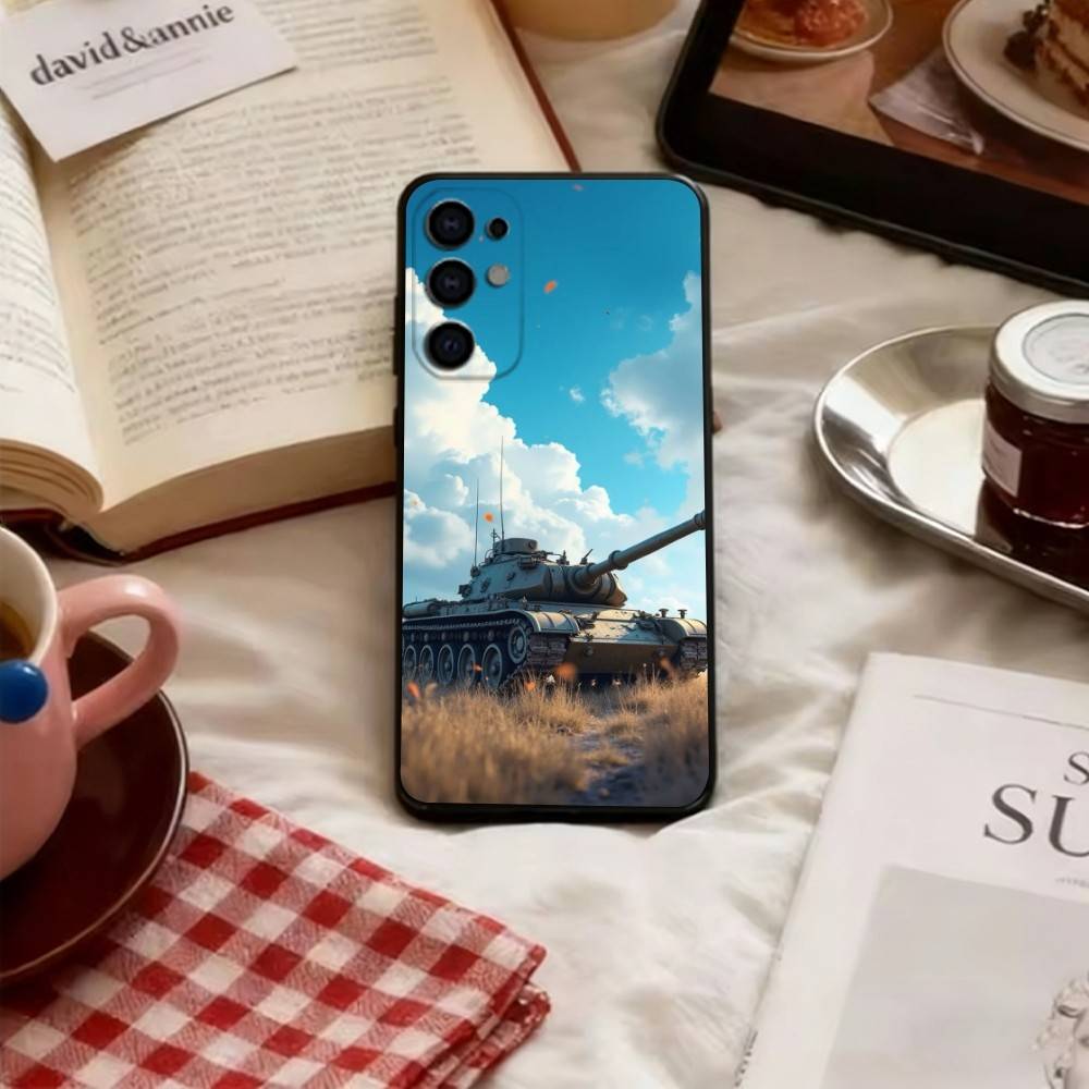 Чехол для телефона "Тяжелый танк" для Samsung S25, S24, S21, S22, S23, S30, Ultra, S20, Plus, Fe, Lite, Note, 10, Мягкий черный чехол