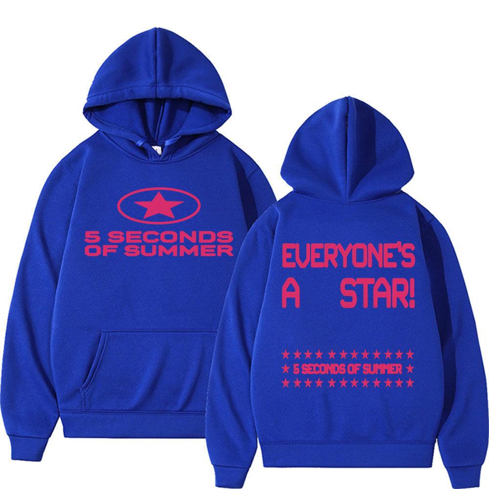 5 Seconds of Summer Everyone's A Star Мировой Тур Худи Женские Харадзюку Хип-Хоп Уличные Свитшоты Лонгсливы
