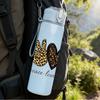 1PC Peace Love Coffee Heart Print 750ml Color Plastic Sports Water Bottle Leakproof Flip Straw Lid Suitable for Sports Office Home Use