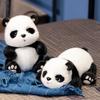 Simulation 23cm Fluffy Panda Dolls Baby Kids Appease Peluche Plush Animals Lying&Sitting Panda Bear Toys for Kids Present