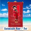 Beach Towel Custom Name Text, Quick Dry Large Towel For Beach HomeMohamed Salah