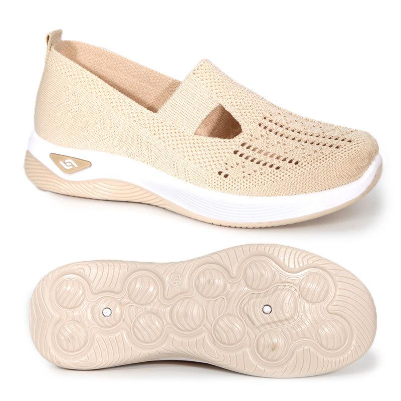 Mom Middle-aged and Elderly Summer Breathable Comfortable Single Soft Sole Casual One-pedal Mesh Childrenshoes