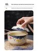 Керамическая миска для лапши и супа с крышкой для дома или общежития